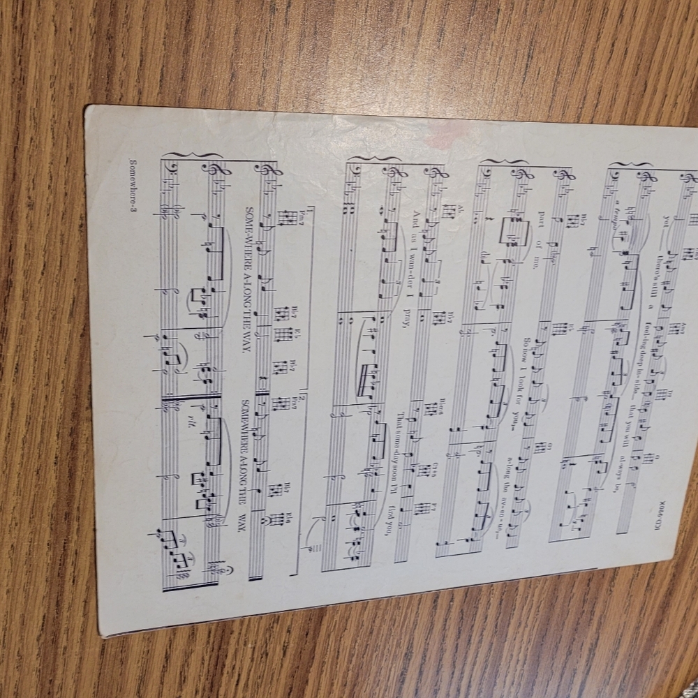 Somewhere along the way vintage Sheet Music - Picture 3 of 4